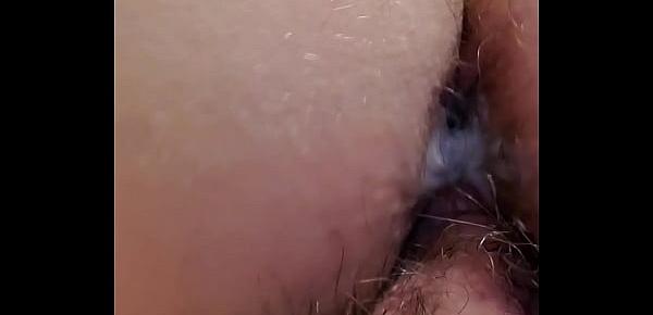  Close up of wife riding